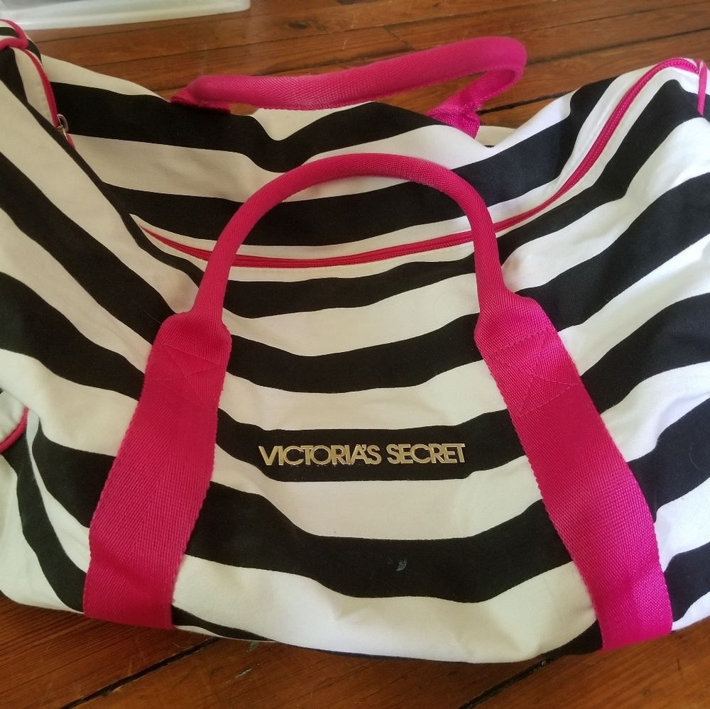 Striped Victoria's Secret Tote